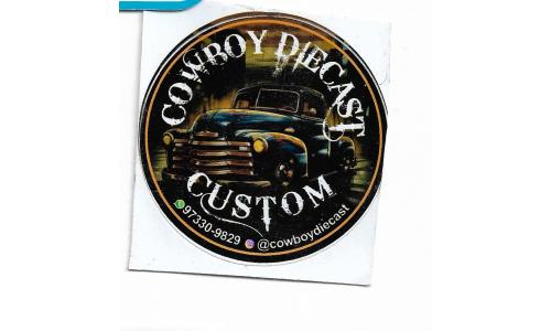 Adesivo Cowboy Diecast Custon